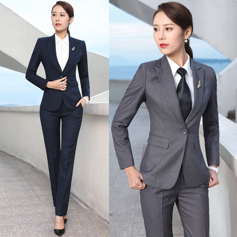 Women Formal Wear Korean - Terno elegante de primavera e outono,