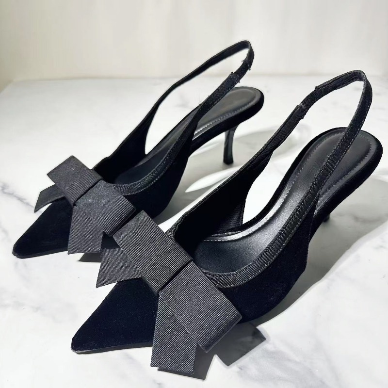 Slingback Heel Formal - Senhoras salto fino apontou toe estilingue