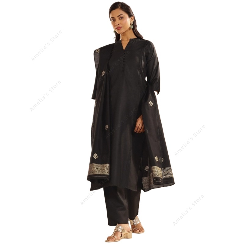 Women'S Formal Traditional Wear - Conjunto de 3 Peças Feminino: Kurta,