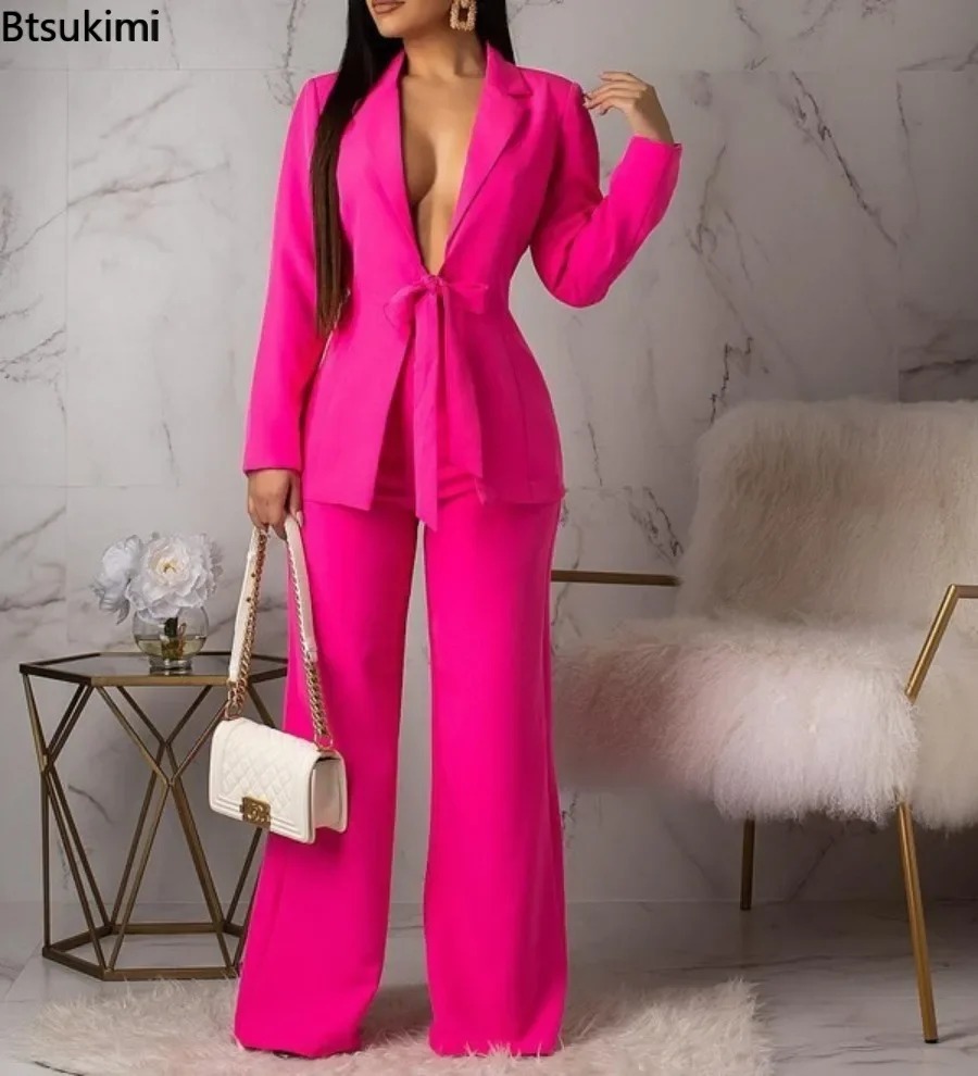 Novo Conjunto de Terno Feminin - Women Formal Wear With Blazer avaliação e preço