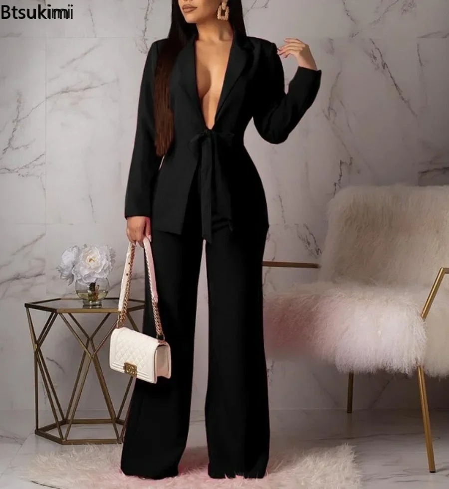 Novo Conjunto de Terno Feminin - Women Formal Wear With Blazer avaliação e preço