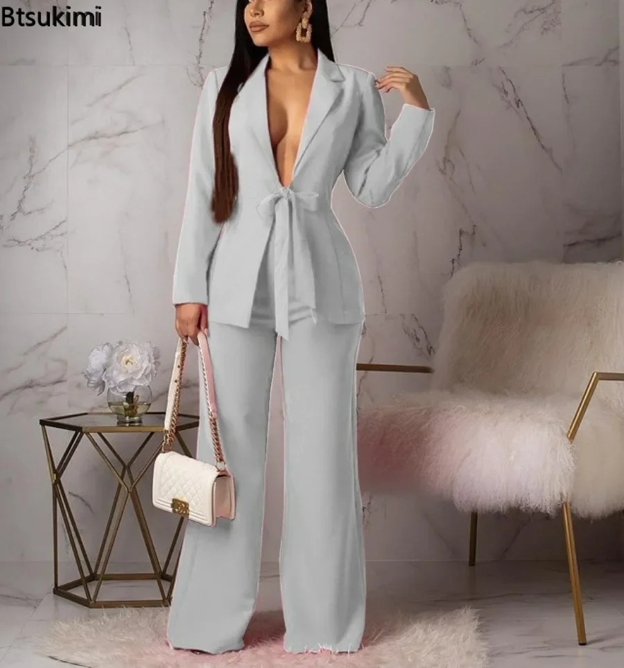 Novo Conjunto de Terno Feminin - Women Formal Wear With Blazer avaliação e preço