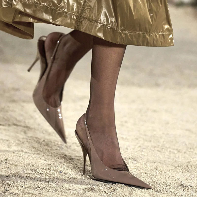 Elegantes Sapatos Slingback de - Slingback Heel Formal avaliação e preço