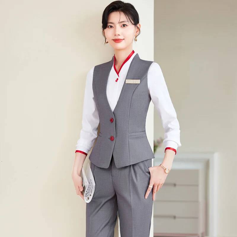 Plus size 5xl calças formais e - Women'S Formal Wear Pants Suit avaliação e preço