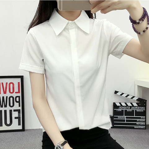 Camisa Branca Solta de Manga C - Women Formal Wear Korean avaliação e preço