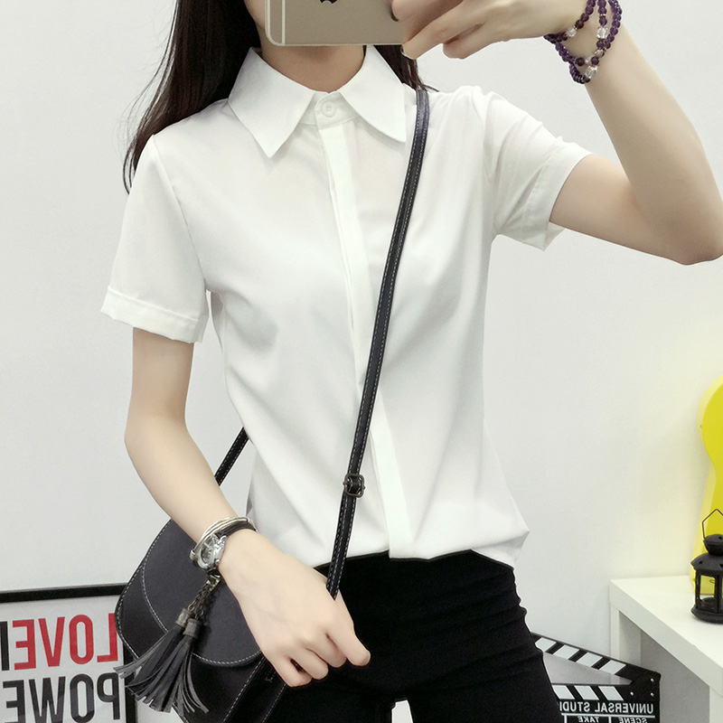 Camisa Branca Solta de Manga C - Women Formal Wear Korean avaliação e preço
