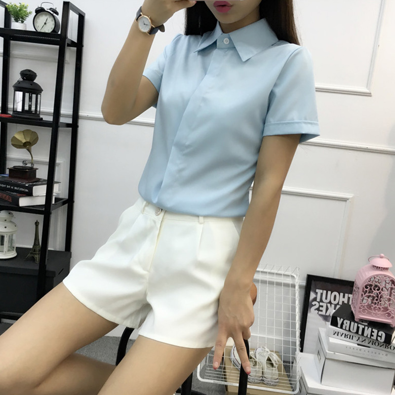 Camisa Branca Solta de Manga C - Women Formal Wear Korean avaliação e preço
