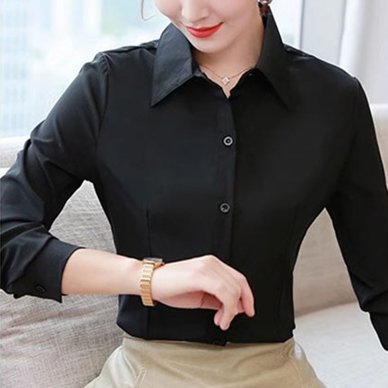 Camisas Femininas Brancas Slim - Women Formal Wear Korean avaliação e preço