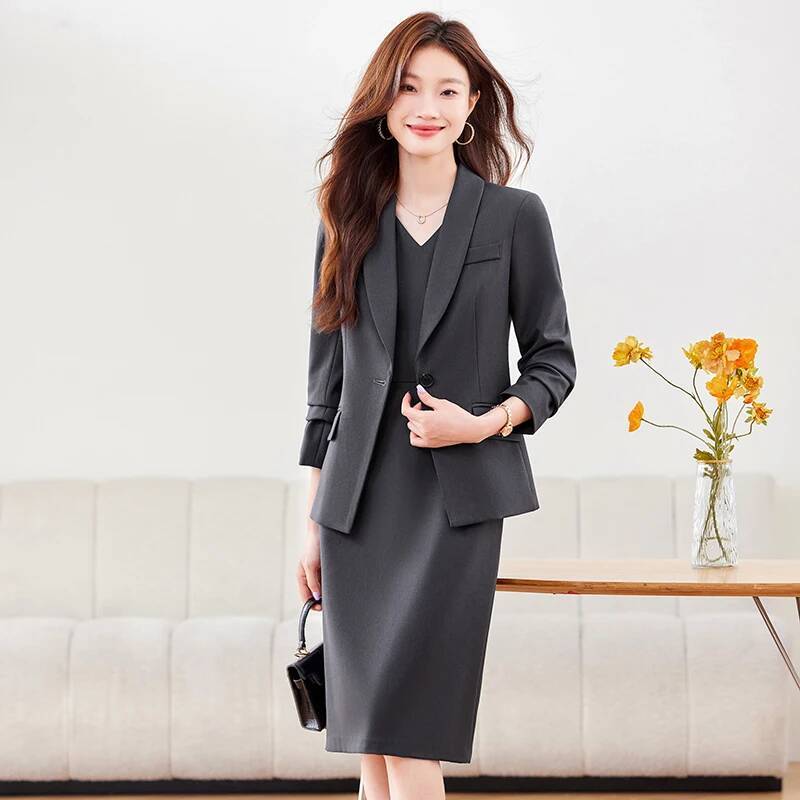 Ternos de negócios femininos d - Women Formal Wear With Blazer avaliação e preço