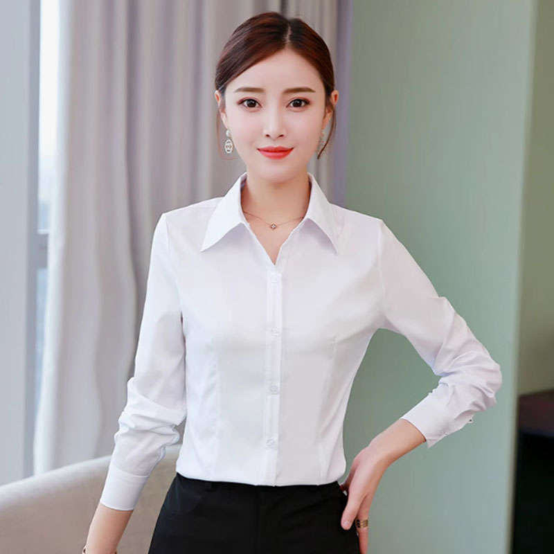 Camisas Brancas Slim Fit Forma - Women Formal Wear Korean avaliação e preço