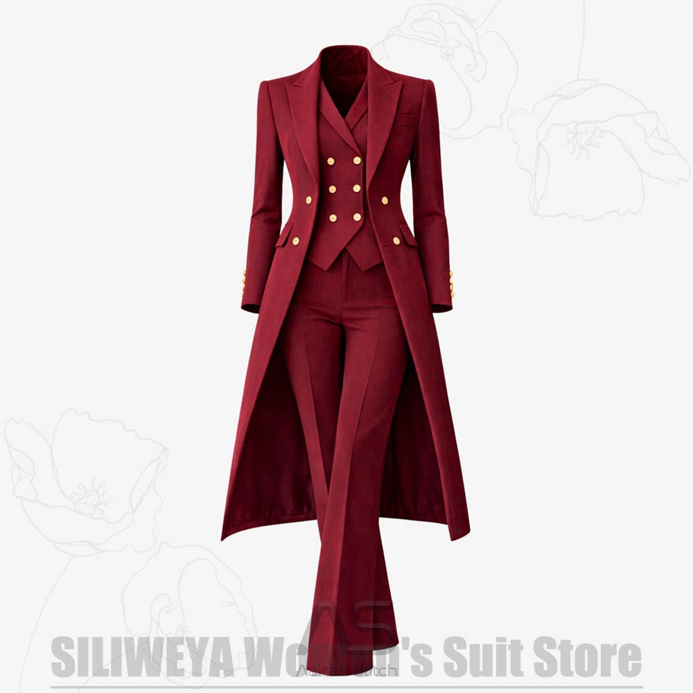 Conjunto Feminino de 3 Peças:  - Women'S Formal Wear Pants Suit avaliação e preço