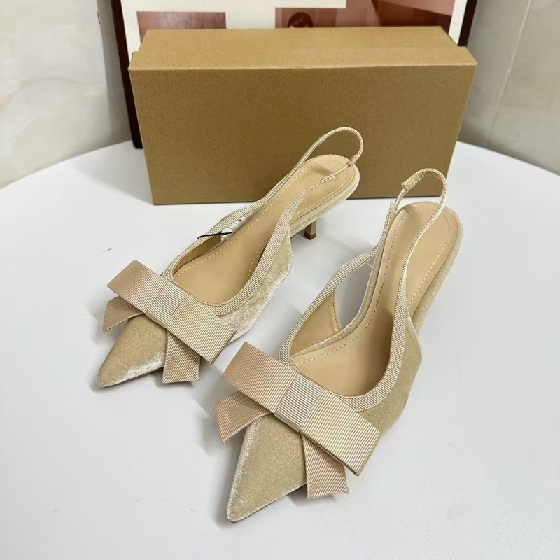 Senhoras salto fino apontou to - Slingback Heel Formal avaliação e preço