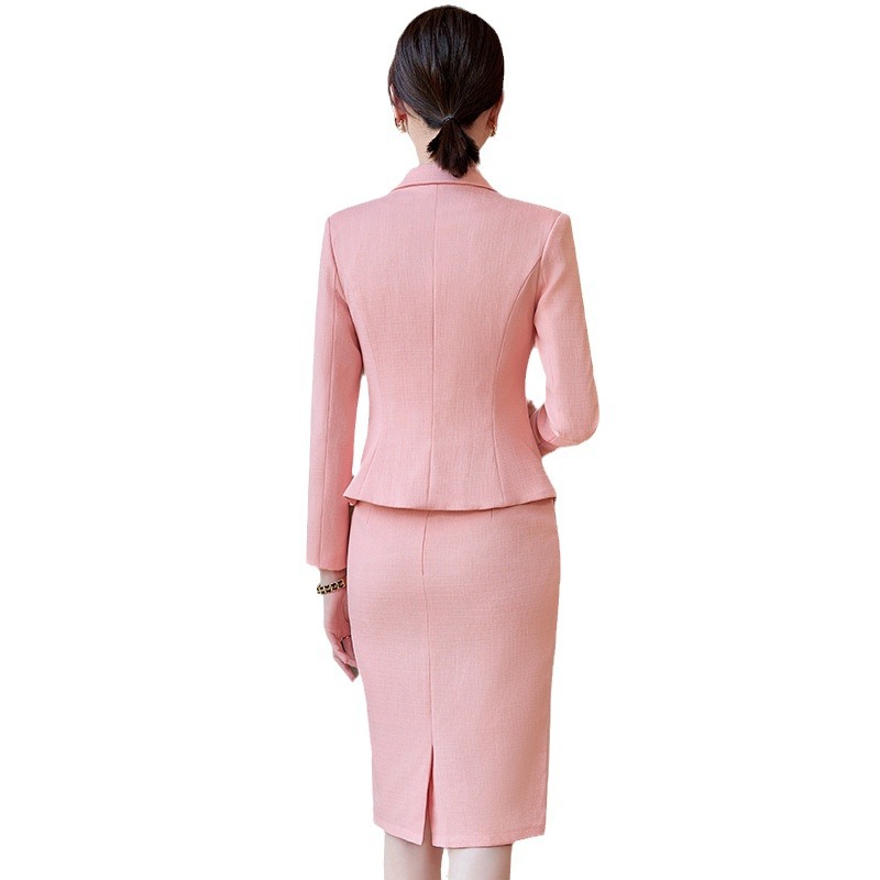 Elegante terno de saia formal  - Women Formal Wear With Blazer avaliação e preço