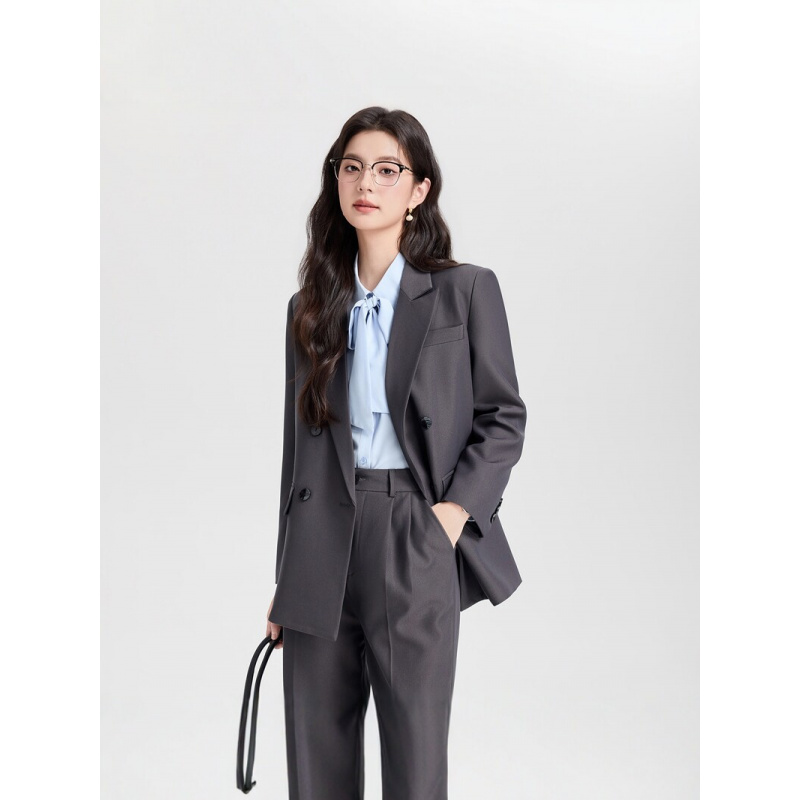 Novo Terno Feminino Azul Marin - Women Formal Wear Korean avaliação e preço