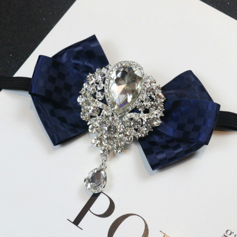 Homens Casamento Strass Laço B - Women Formal Wear Korean avaliação e preço
