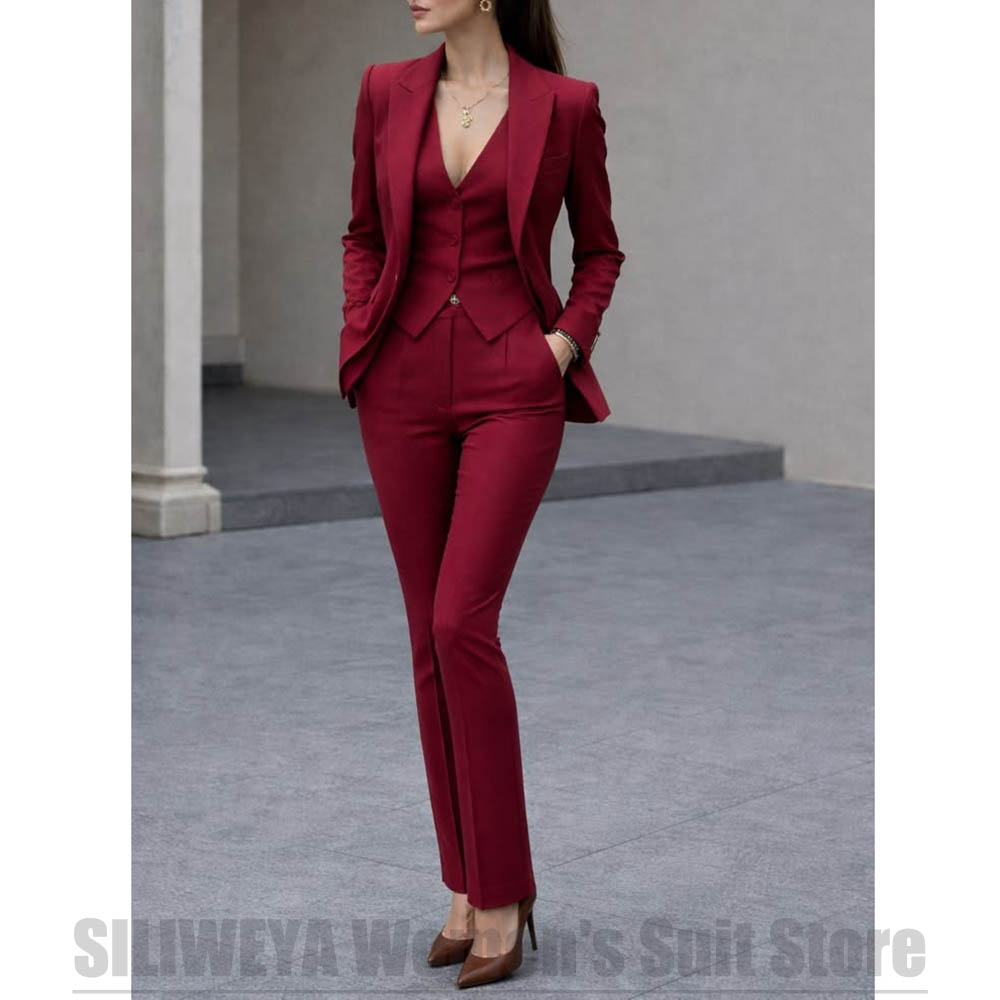 Conjunto feminino de 3 peças,  - Women'S Formal Wear Pants Suit avaliação e preço