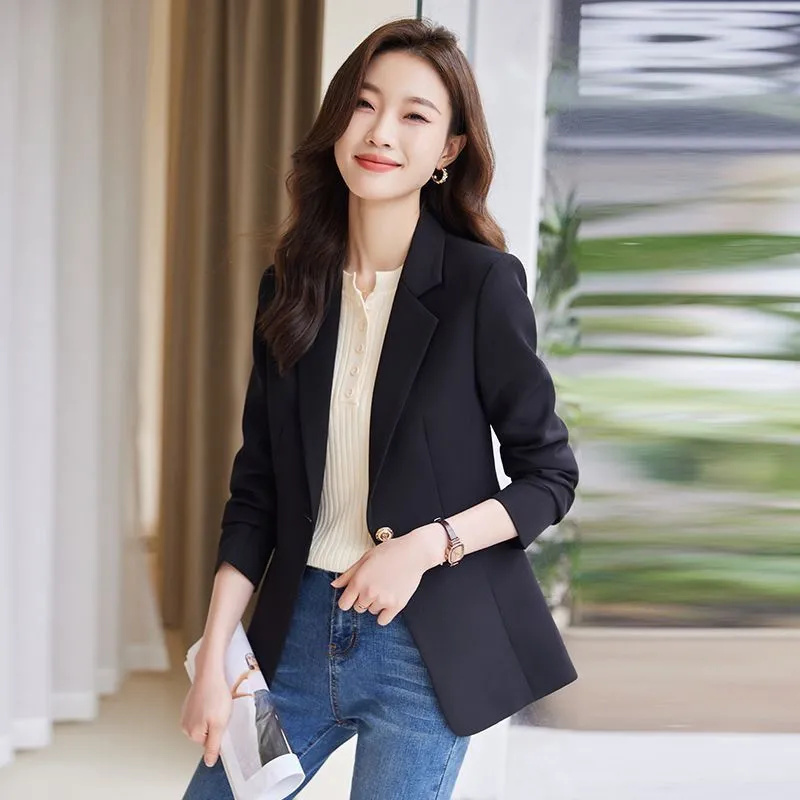Jaqueta de terno preto coreano - Women Formal Wear Korean avaliação e preço